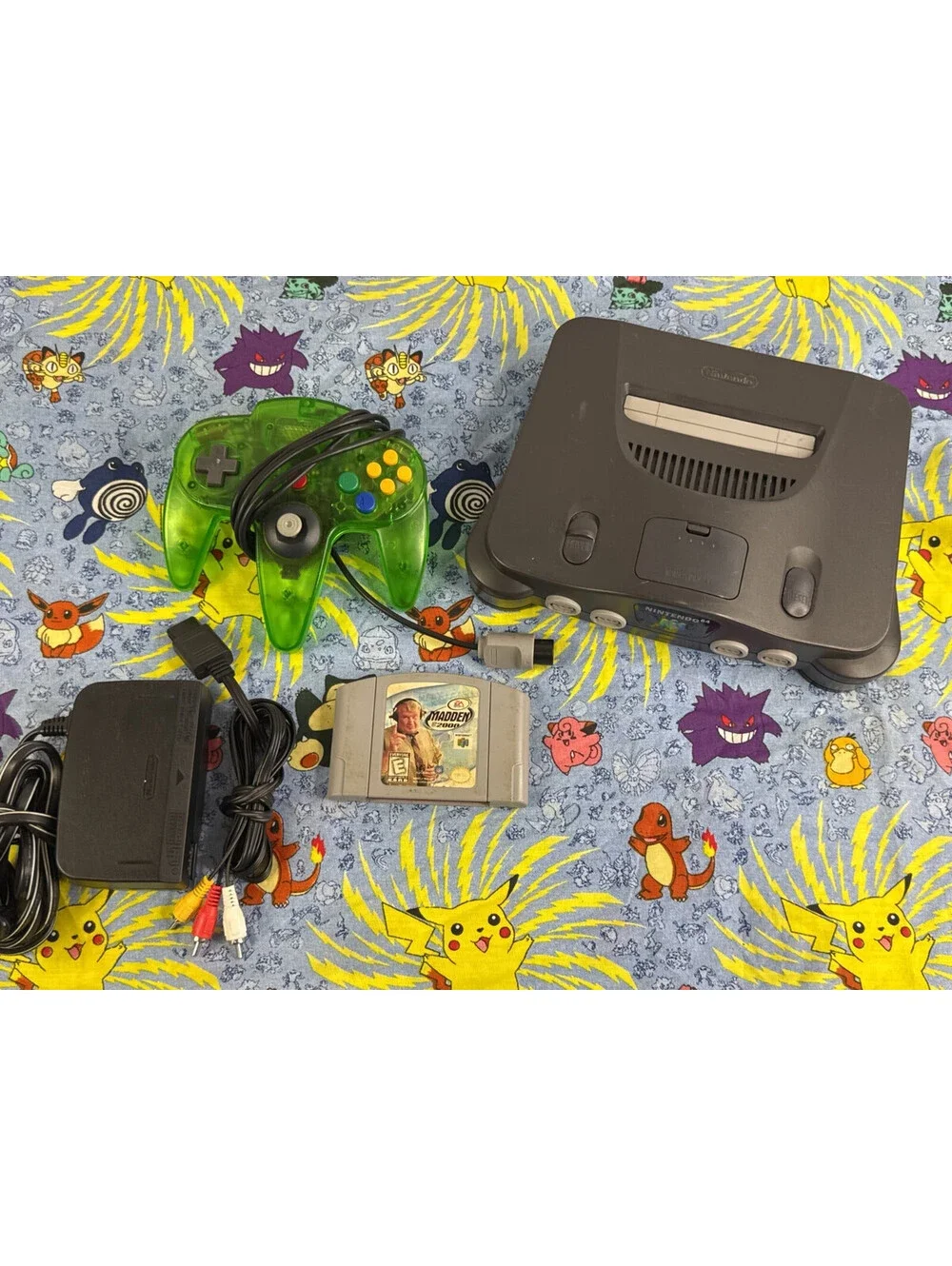 Working Nintendo 64 Console Bundle + Controller & Madden 2000